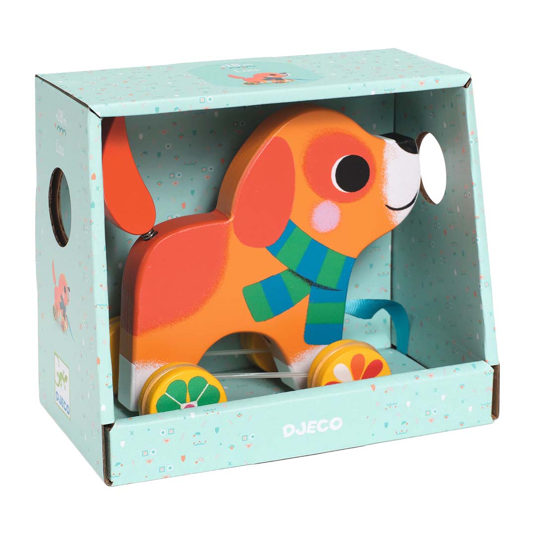 djeco trekfiguur hond lou