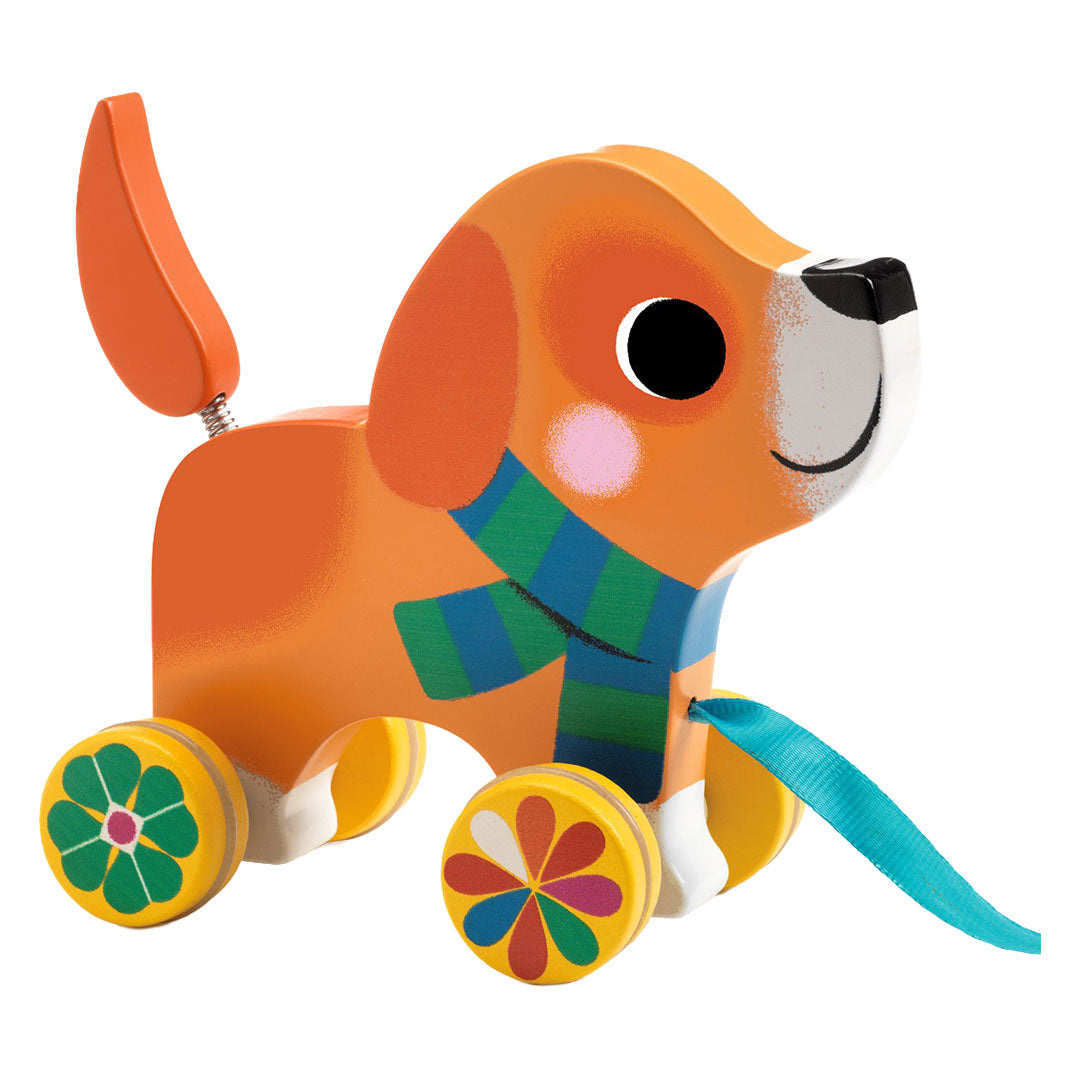 djeco trekfiguur hond lou