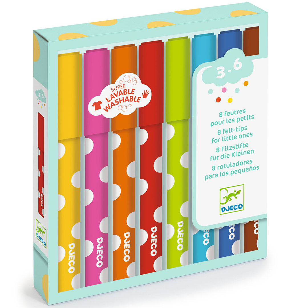 djeco feutres lavables (8 pièces)
