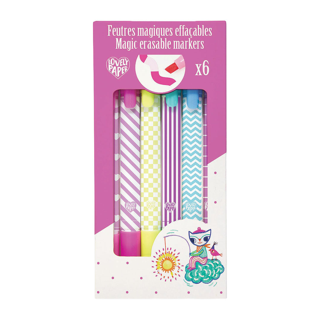 djeco feutres effaçables - 6 pcs