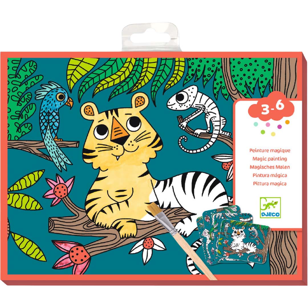 djeco verfset magic reveal paint - in the jungle | DJ00096 | 0
