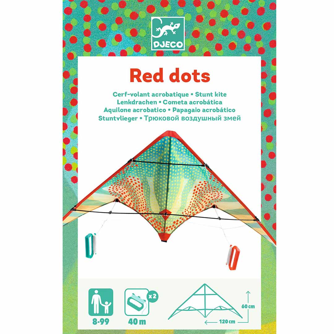 djeco cerf-volant red dots