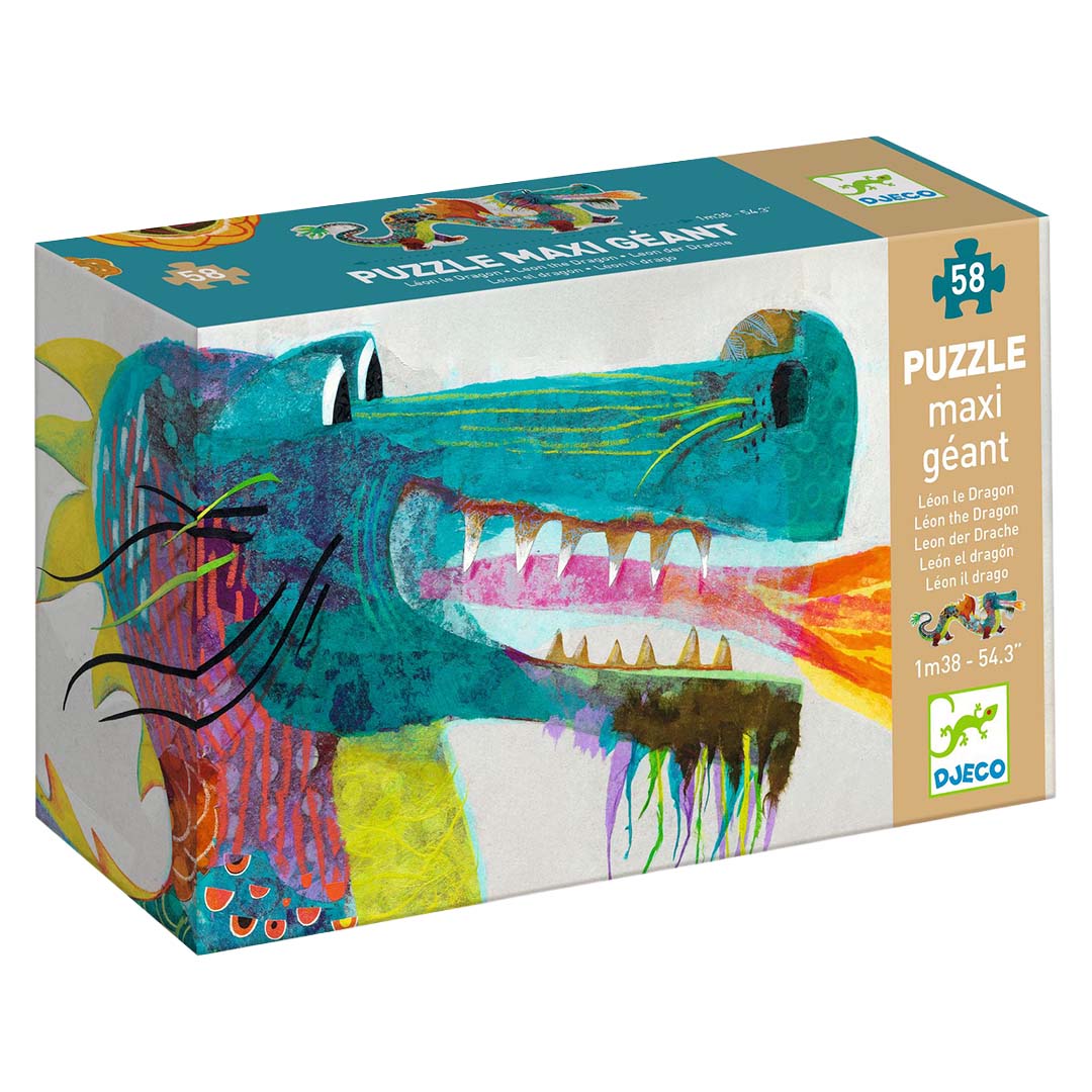 djeco vloerpuzzel leon de draak (58st) | DJ07170 | 1
