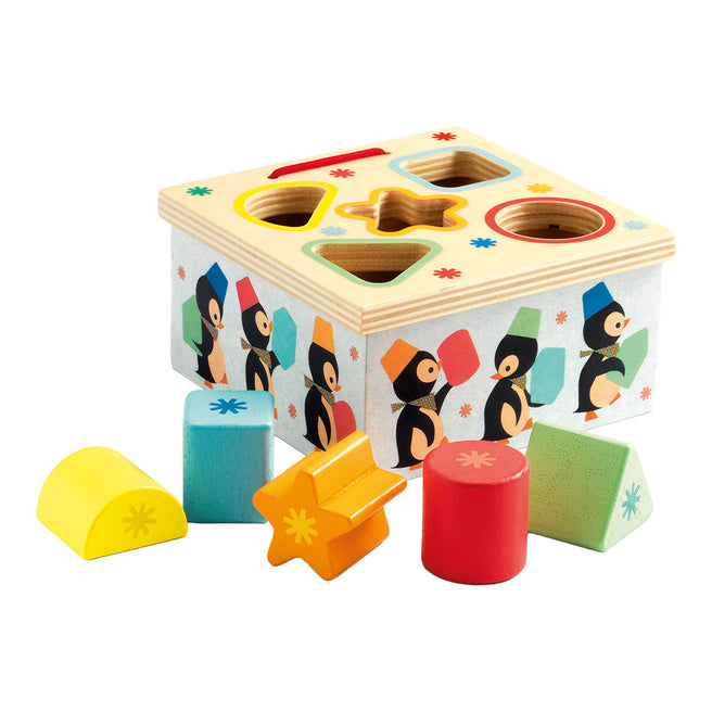 djeco boîte à formes - pinguins