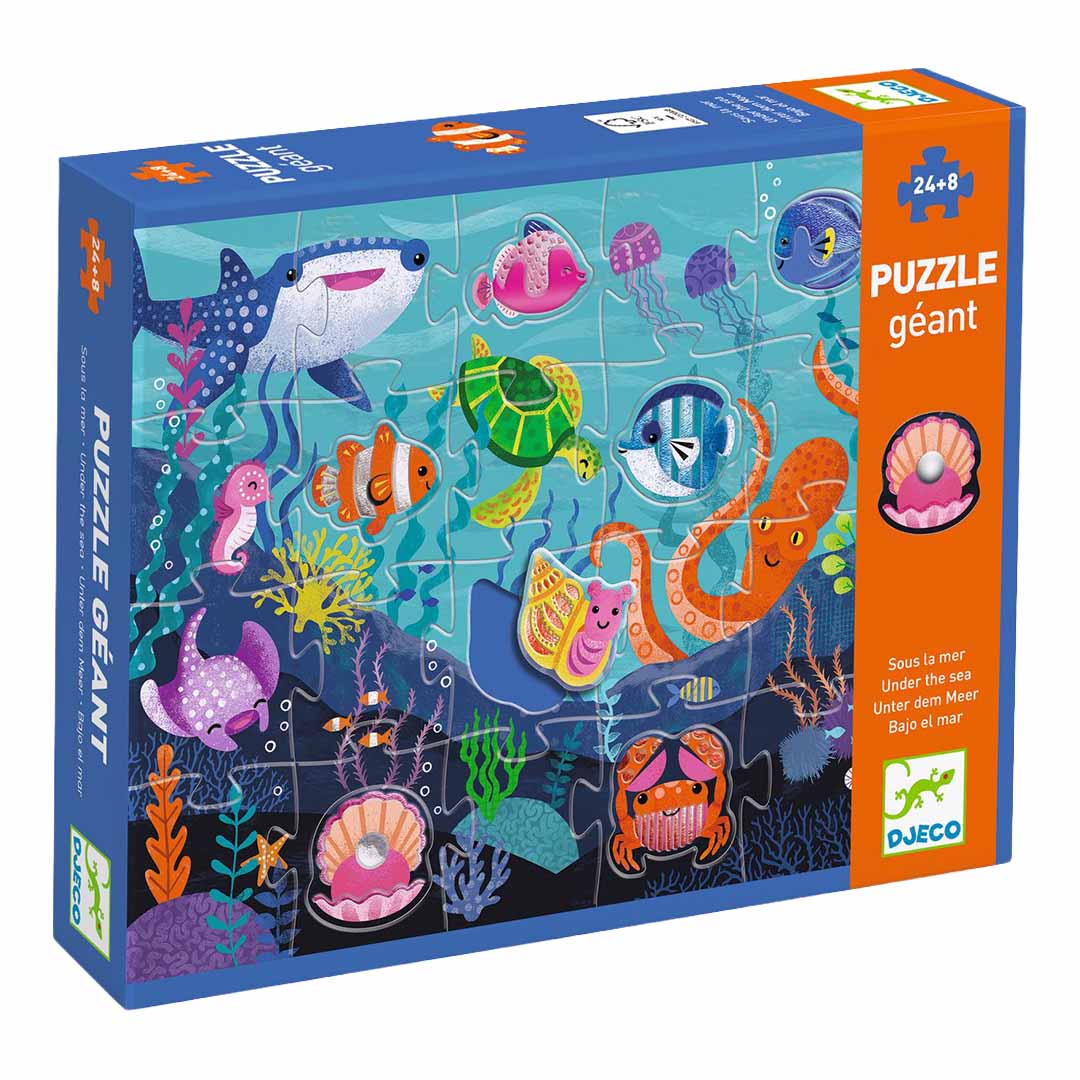 djeco xl puzzel oceaan dieren - 32st