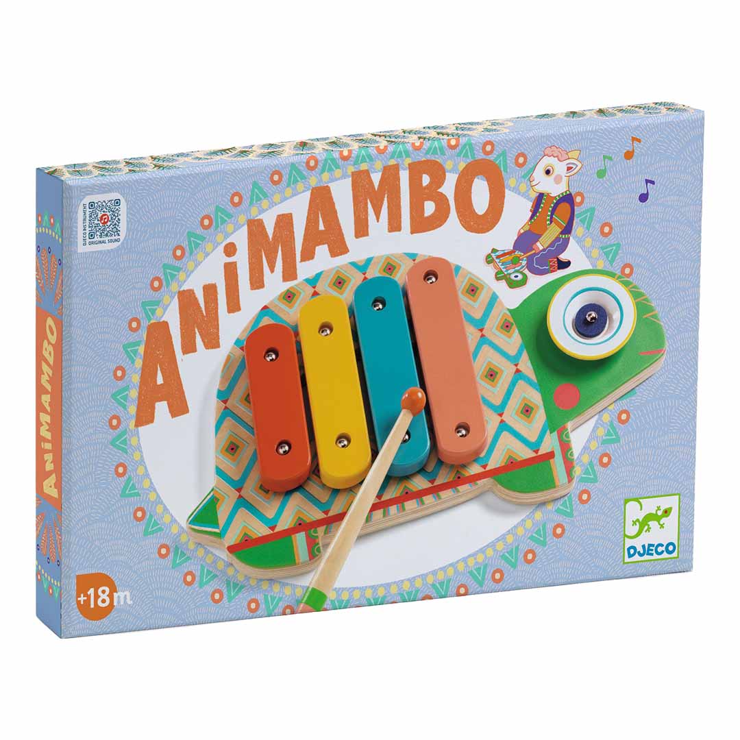 djeco xylofoon met cimbaal - animambo | DJ06034 | 1