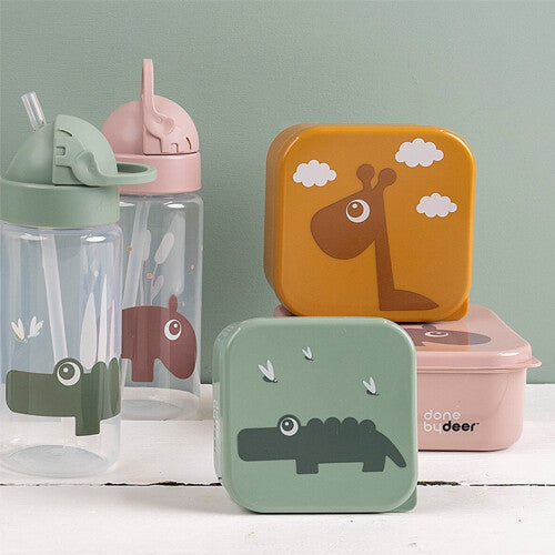 done by deer drinkfles met rietje - croco - 350ml | 1026313 | 3