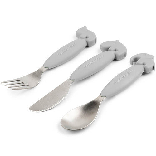 done by deer kinderbestek easy-grip - grey | 1126865 | 1