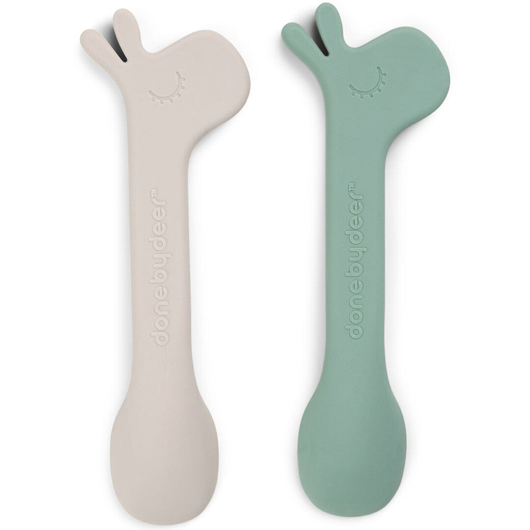 done by deer siliconen kinderlepels lalee - green - 2st | 1139403 | 2