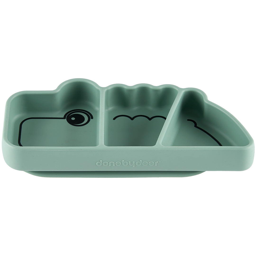 done by deer siliconen snackbord stick & stay croco - green | 1709353 | 1