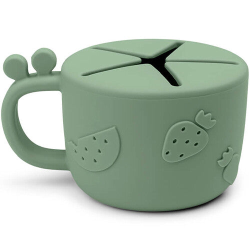 done by deer siliconen snackdoosje peekaboo - raffi green | 1929433 | 1