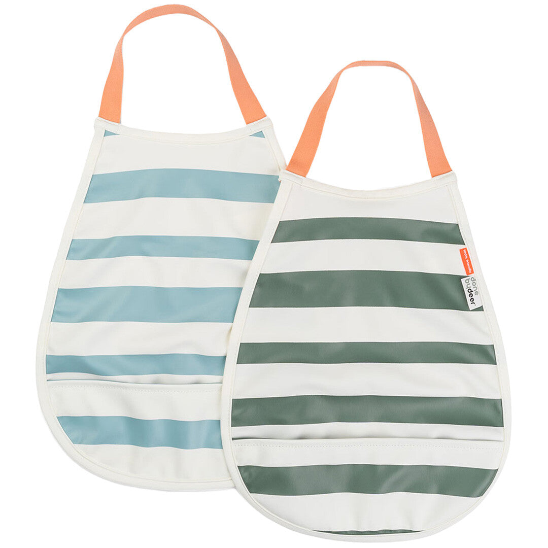 done by deer slabbetjes met voorvak - stripes - green - 2st | 1333002 | 0