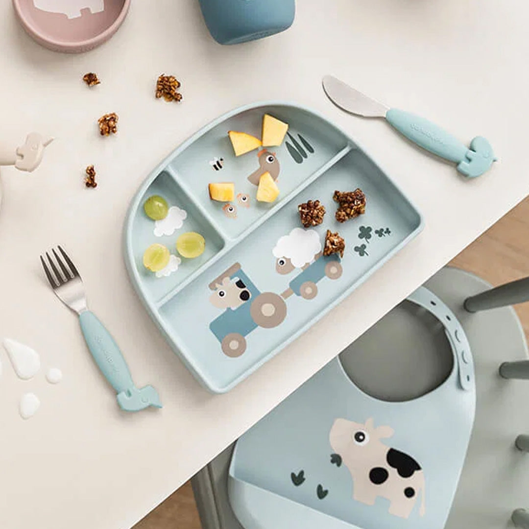 done by deer 3 vakjesbord tiny farm - blue | 1769612 | 2