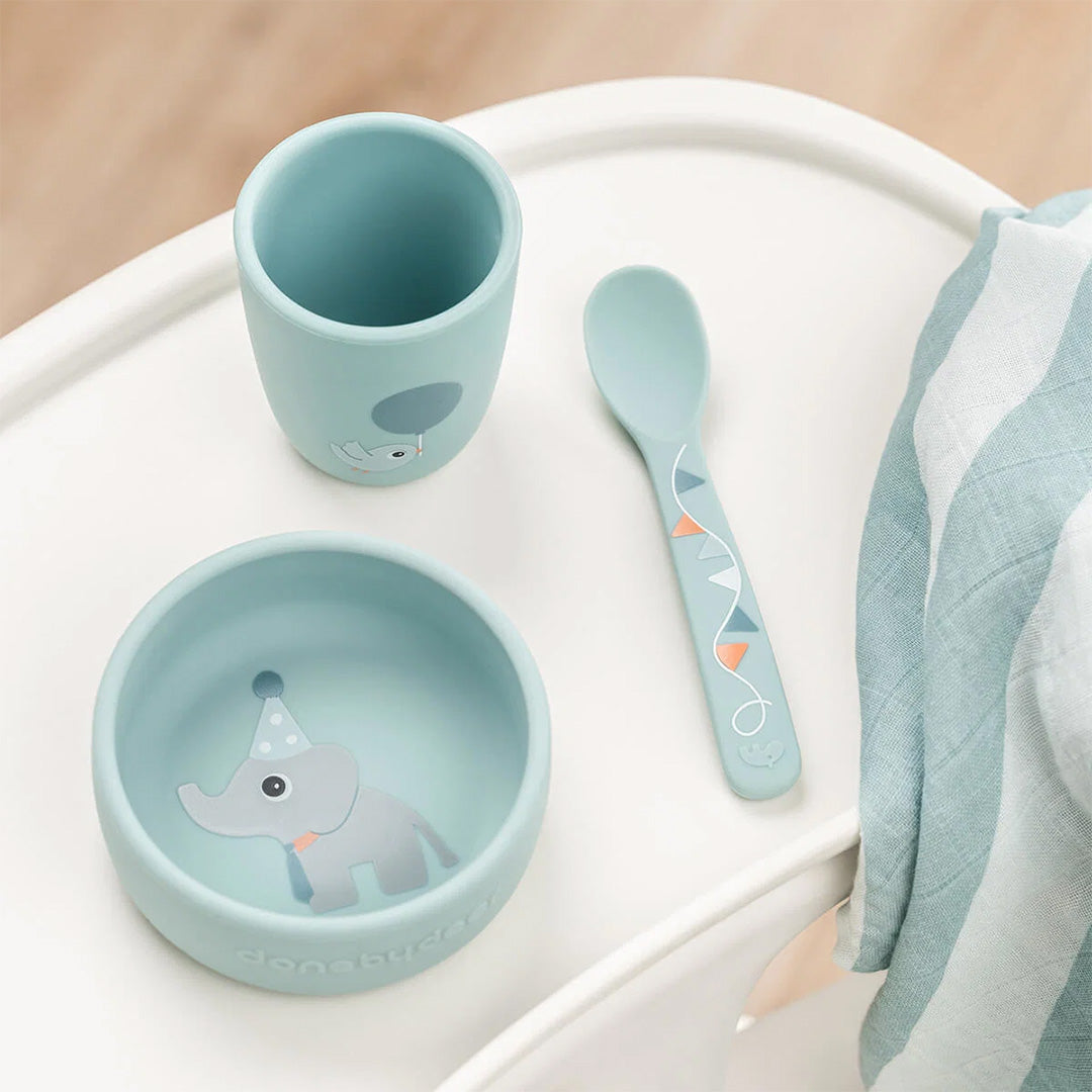 done by deer kinderservies met zuignap - blue - 3-delig | 1529802 | 2