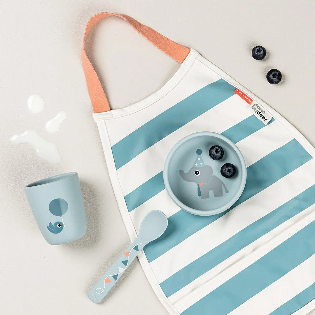 done by deer kinderservies met zuignap - blue - 3-delig | 1529802 | 3
