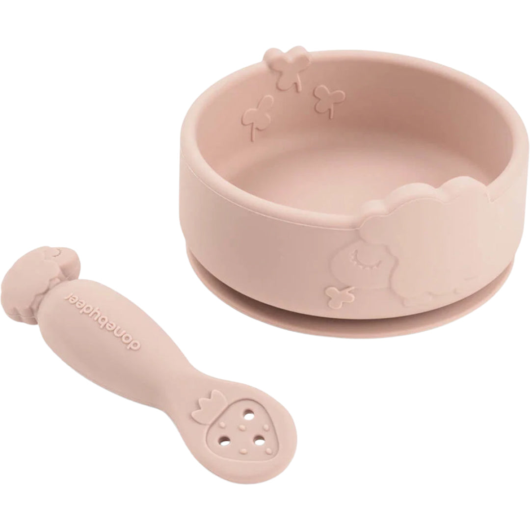 done by deer kinderservies met zuignap - sheepy - powder - 2-delig | 1569651 | 