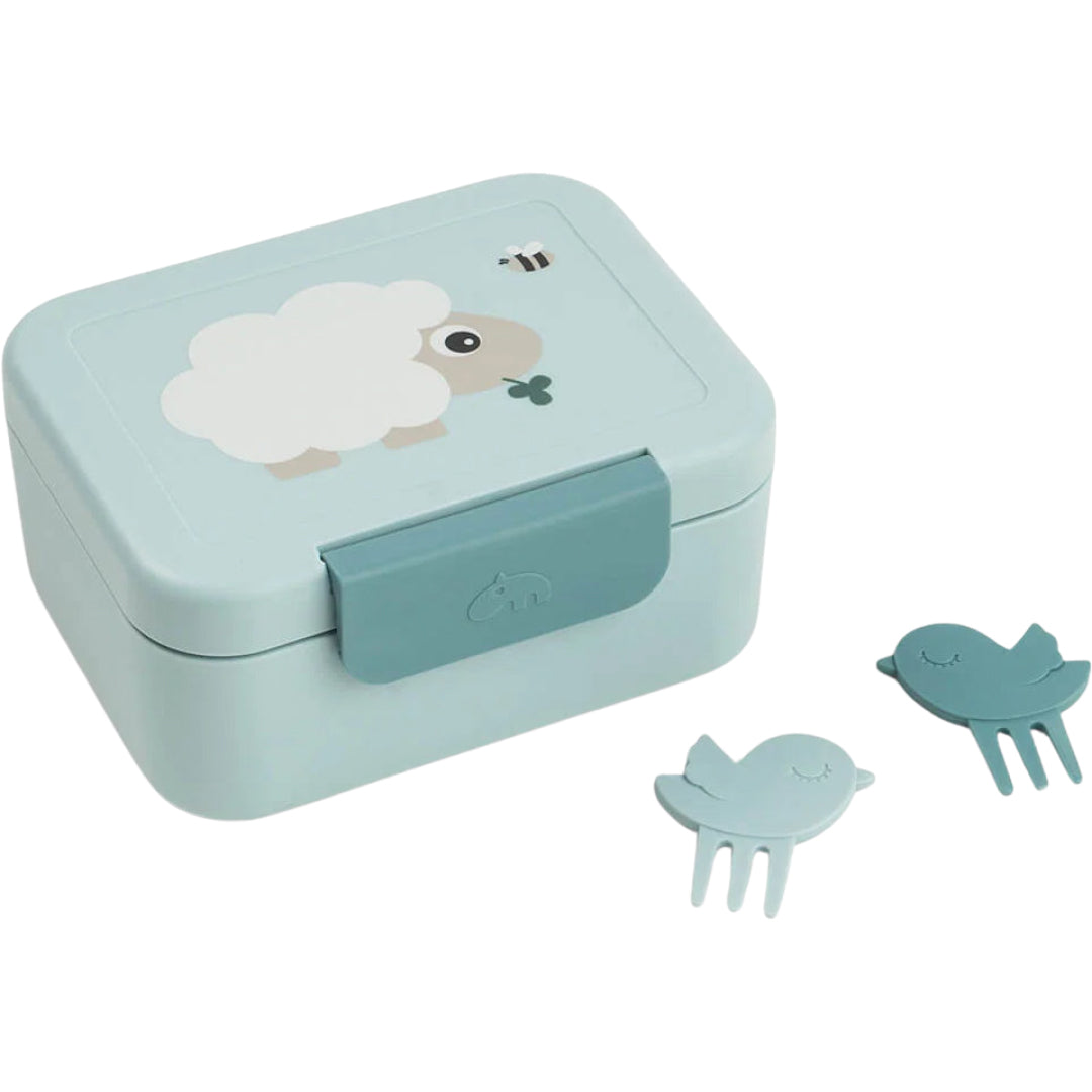 done by deer lunchbox met snackprikkers tiny farm - blue | 1266622 | 