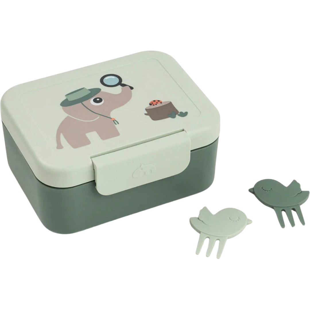 done by deer lunchbox met snackprikkers tiny trails - green | 1266533 |  