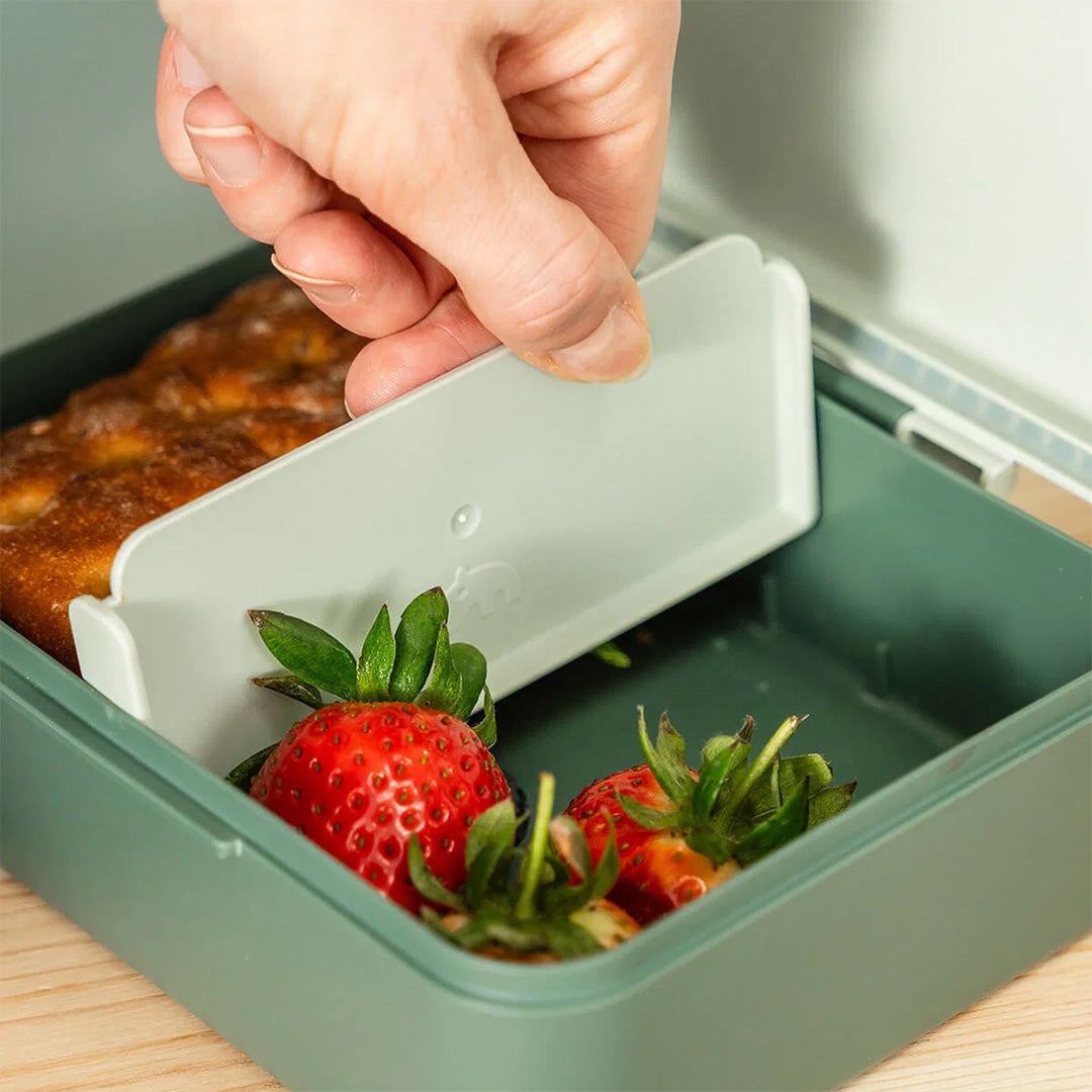 done by deer lunchbox met tussenschot tiny trails - green | 1266433 | 2