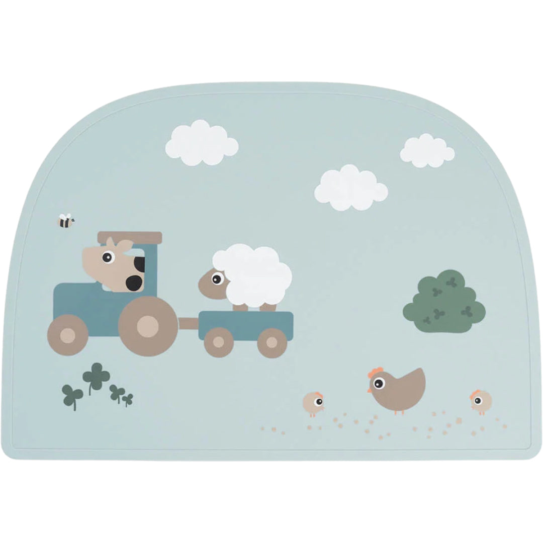 done by deer placemat tiny farm - blue | 1069212 | 