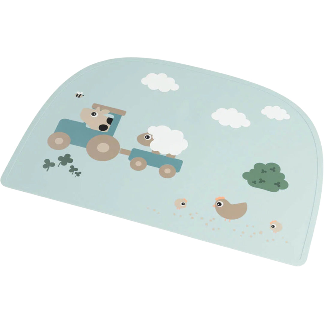 done by deer placemat tiny farm - blue | 1069212 | 4