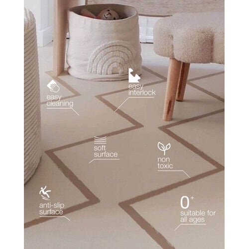 eeveve foam speelmat 180x120 cm - beni - herfstgoud | 30002 | 4