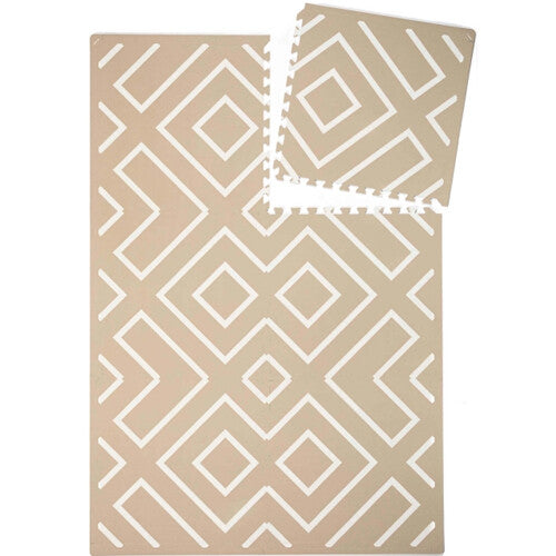 eeveve foam speelmat 180x120 cm - modern blocks - woestijnzand | 20001 | 0
