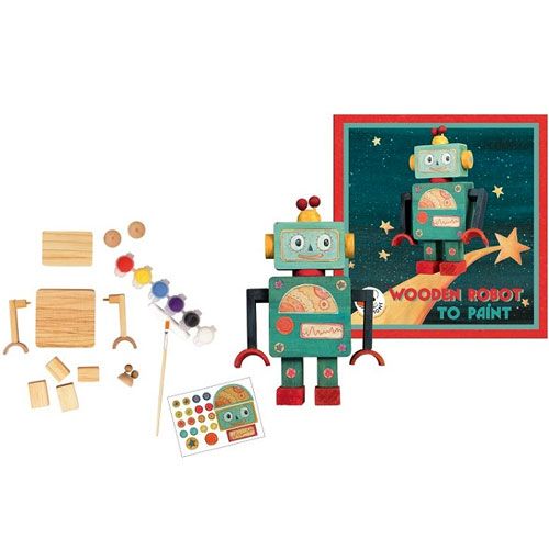 egmont toys knutselset houten robot  | ET630549 | 0