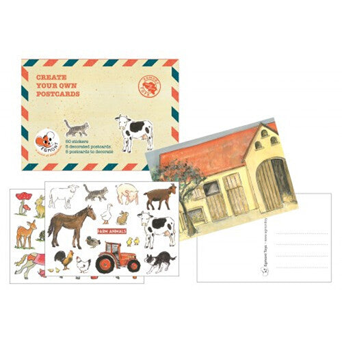 egmont toys knutselset postkaarten met stickers | ET630548 | 2