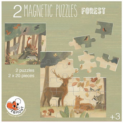egmont toys magnetische puzzel bos - 2x20st | ET630706 | 2
