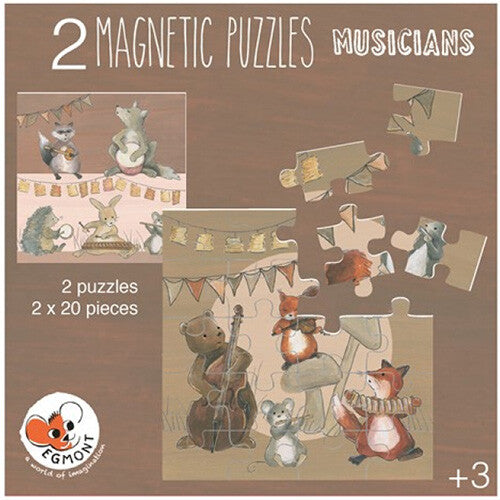 egmont toys magnetische puzzel muzikanten - 2x20st | ET630707 | 2