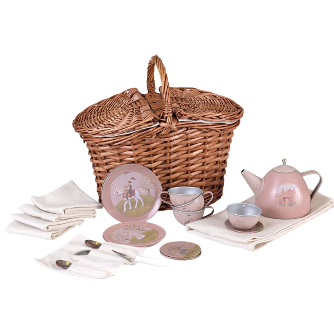 egmont toys theeservies in rieten mand - prinses | ET540059 | 0