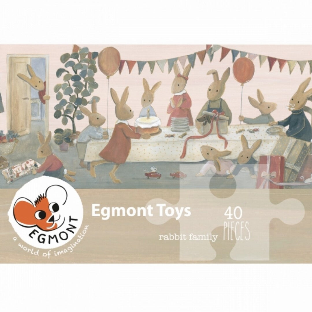 egmont toys vloerpuzzel konijnenfamilie - 40st | ET570085 | 0