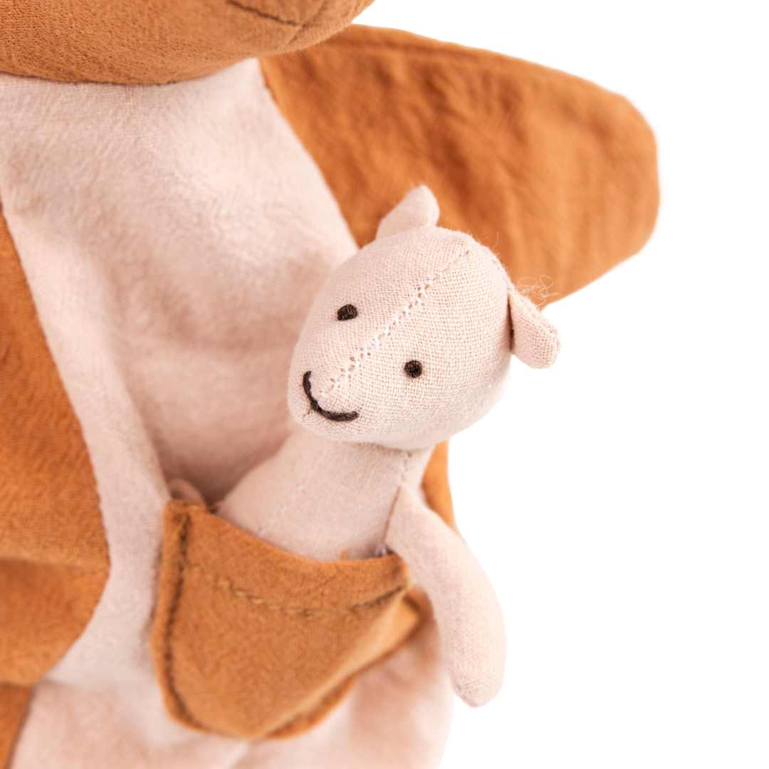 egmont toys handpop kangoeroe met jong | ET160126 | 4