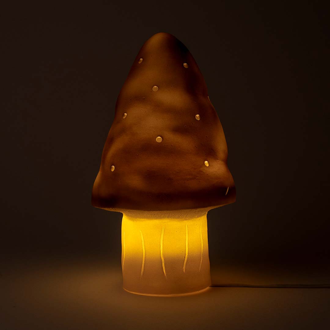 egmont toys heico lamp paddenstoel chocolade - 28 cm | ET360208CH |1