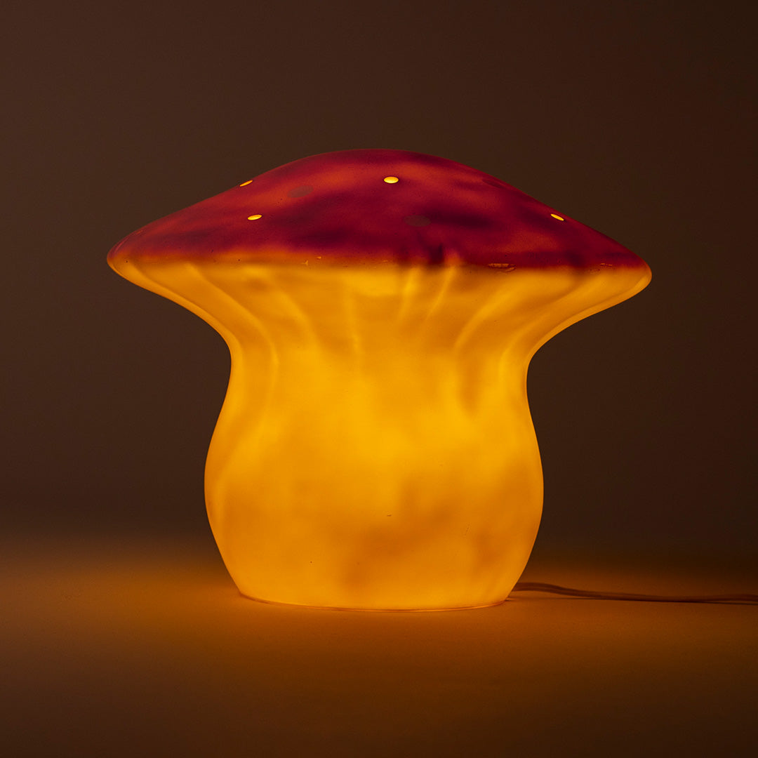 egmont toys heico lamp vliegenzwam vintage roze - 20 cm  | ET360681VP | 2