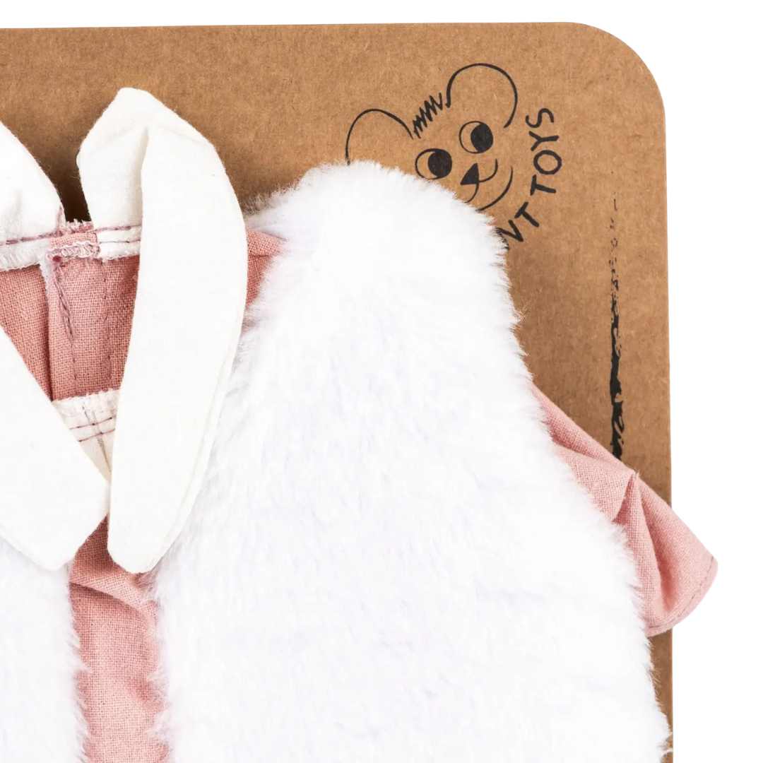 egmont toys poppenkleding jumpsuit en jas - strawberry white - 34 cm | ET700166 | 2