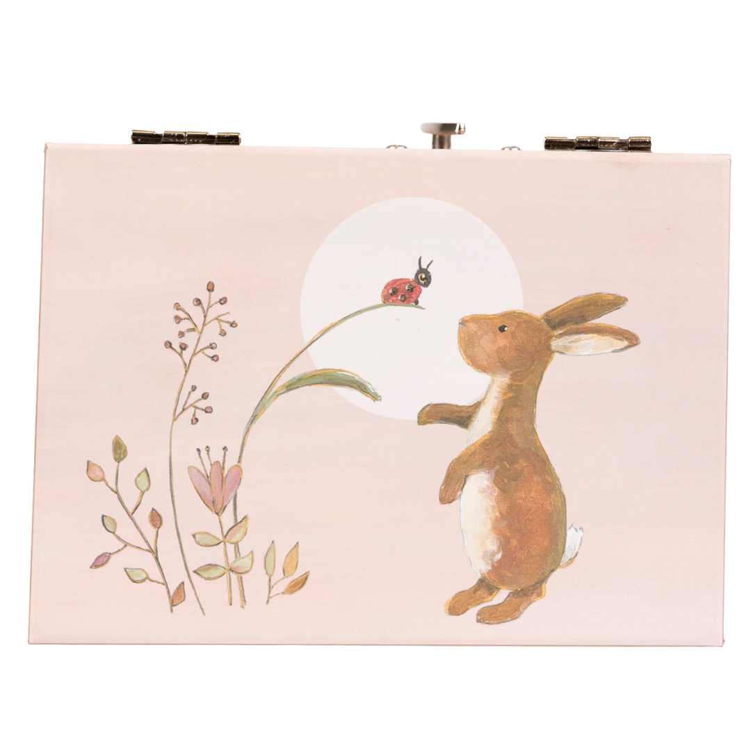 egmont toys boîte à bijoux musicale - lapin et coccinelle