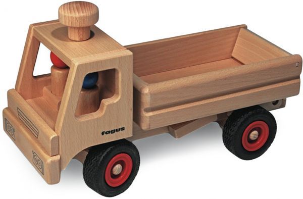 fagus houten kiepwagen bestuurbaar en kiepbaar  | 10.45 | 0