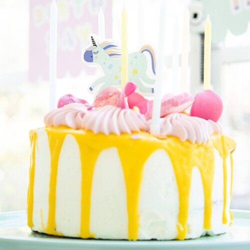 feestkaarsen eenhoorns en regenbogen - 11st | 68380 | 1