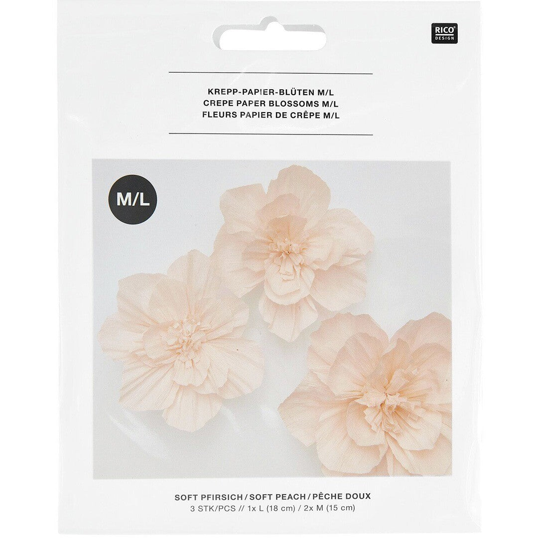 feestversiering crêpepapier bloemen - 3st | 400892 | 0