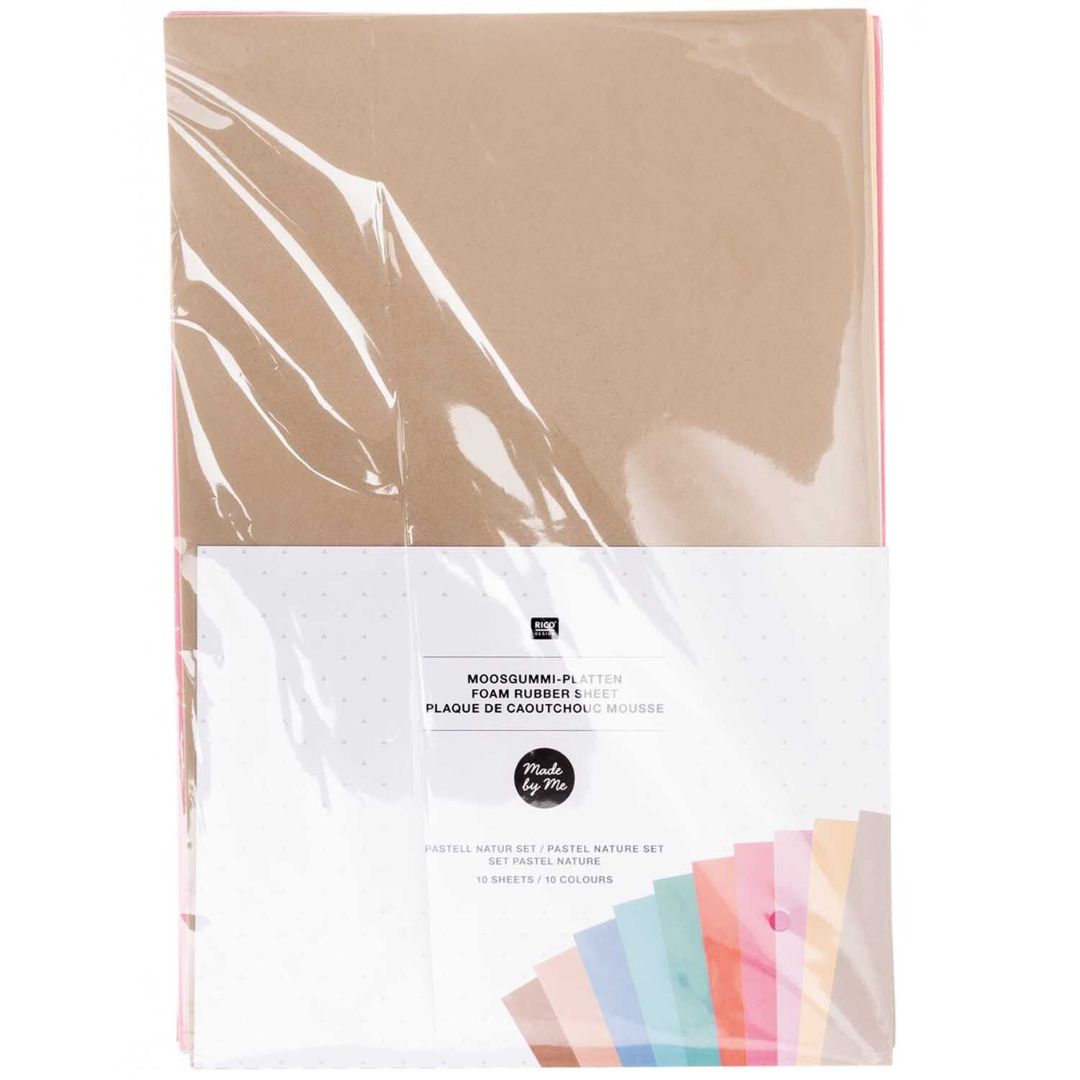 foam platen set - pastel naturel - 10st | 7040.17.95 | 1
