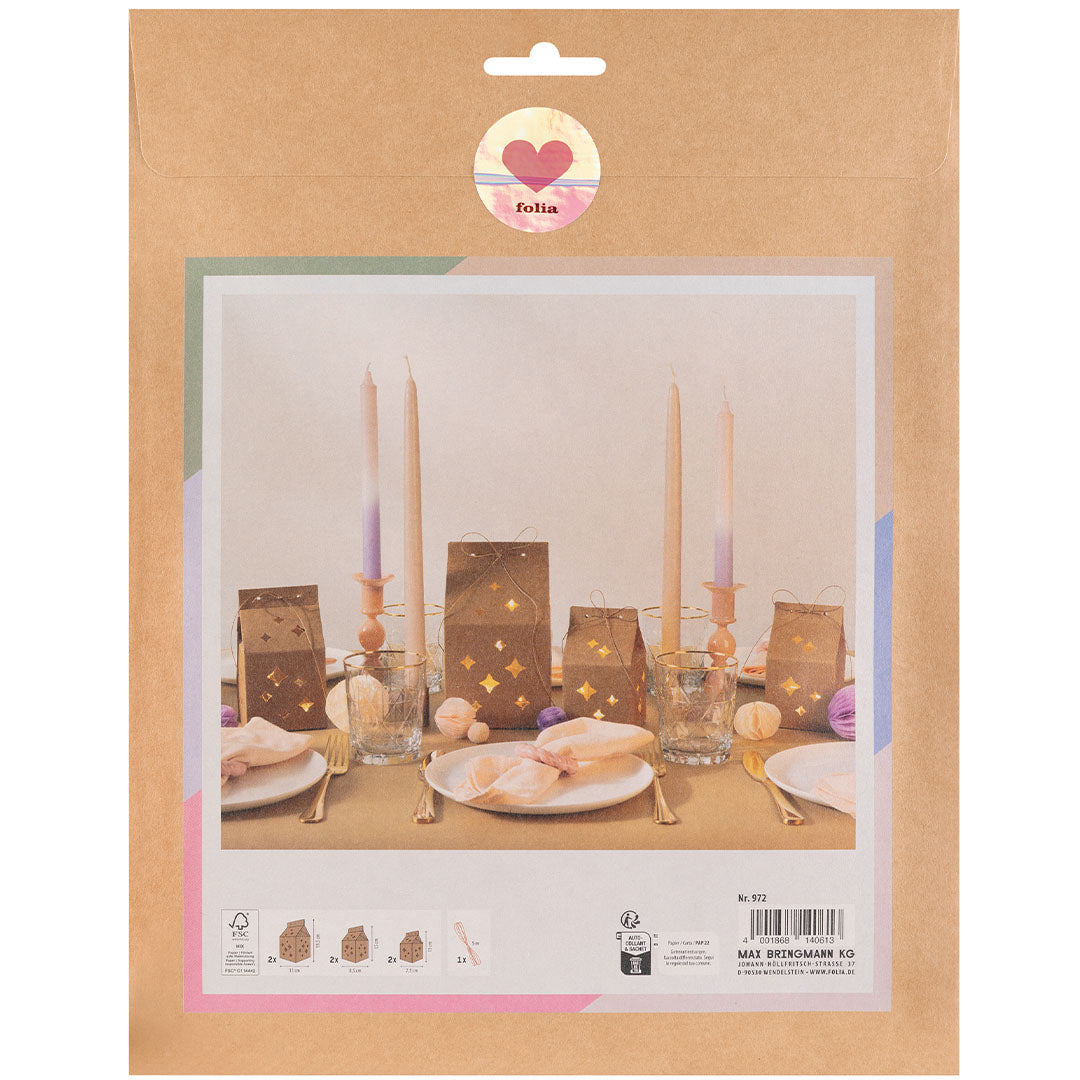 folia cadeauzakjes star - 6st | 972 | 3