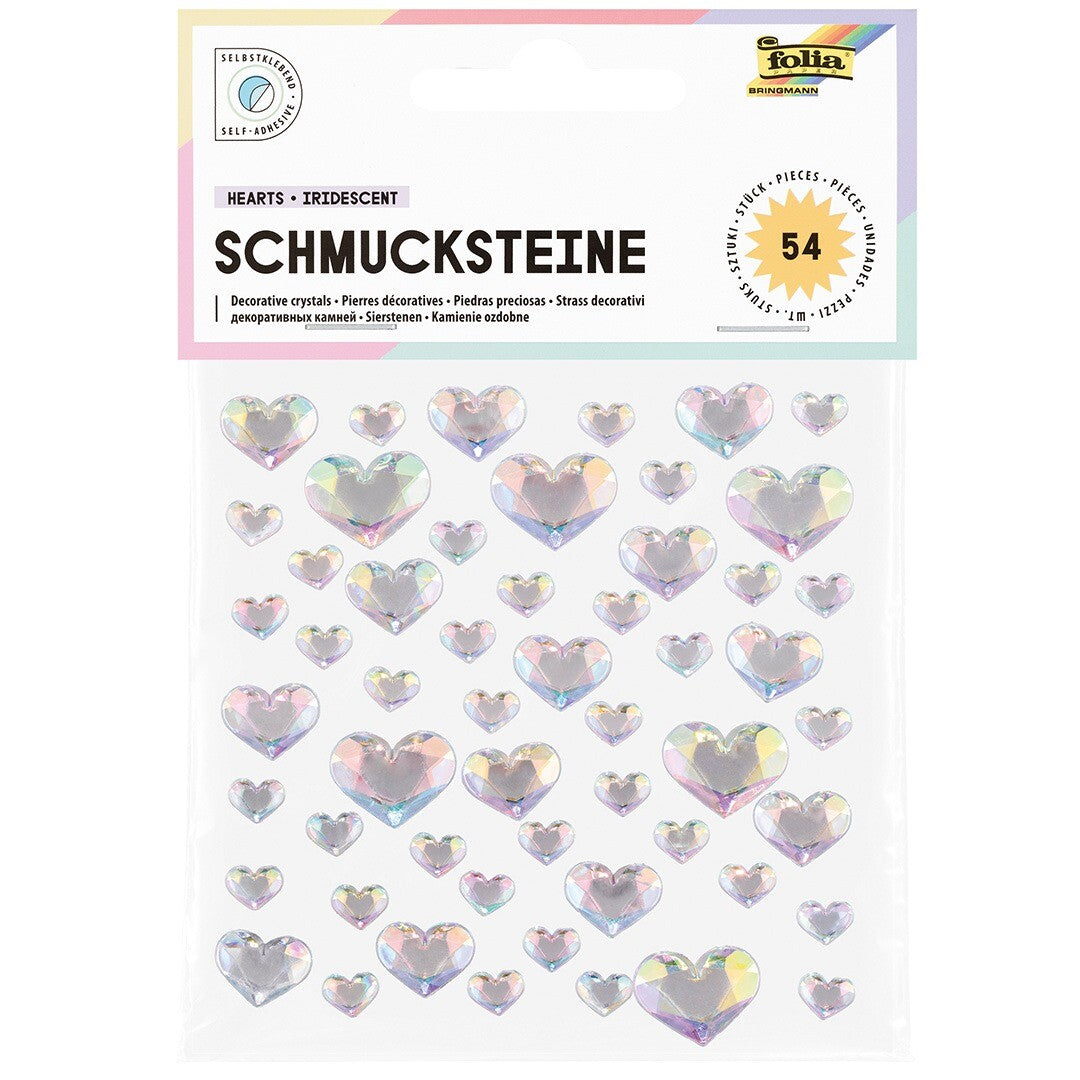 folia stickers harten - iriserend | 12313 | 0