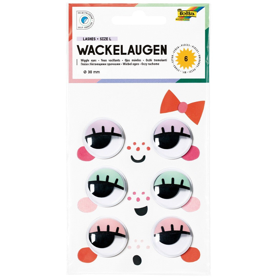 folia wiebelogen met wimpers - 6st | 7512 | 0