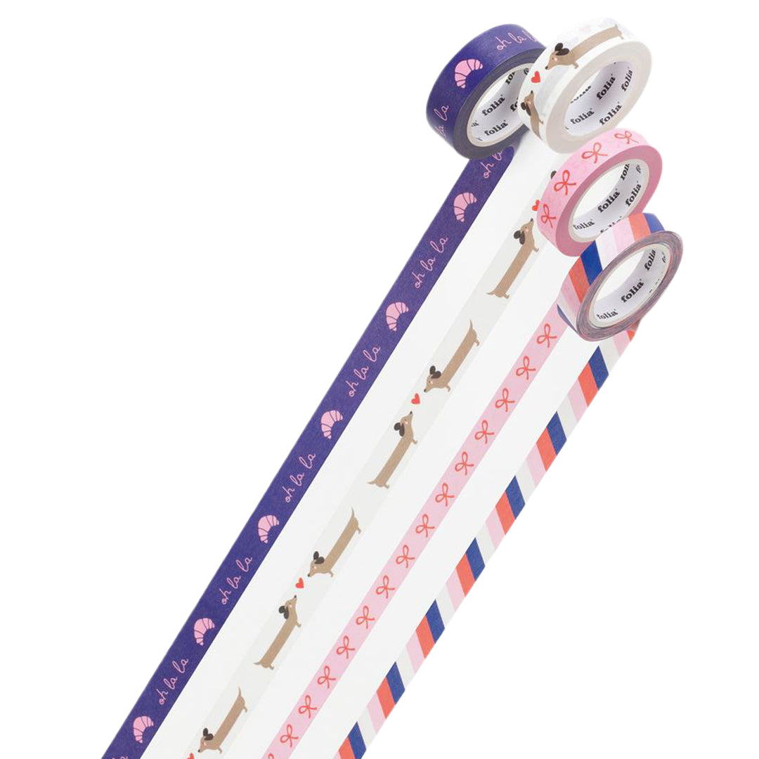 folia washi tape parisienne - 4st | 26454 | 3