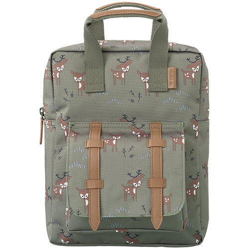 fresk peuterrugzak hert - olive  - 28 cm  | FB800-81 | 0
