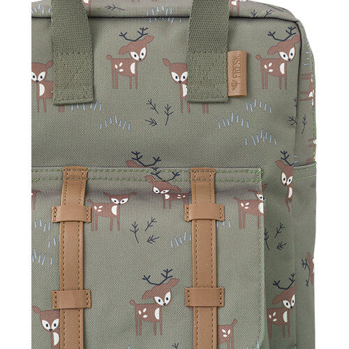 fresk peuterrugzak hert - olive  - 28 cm  | FB800-81 | 1