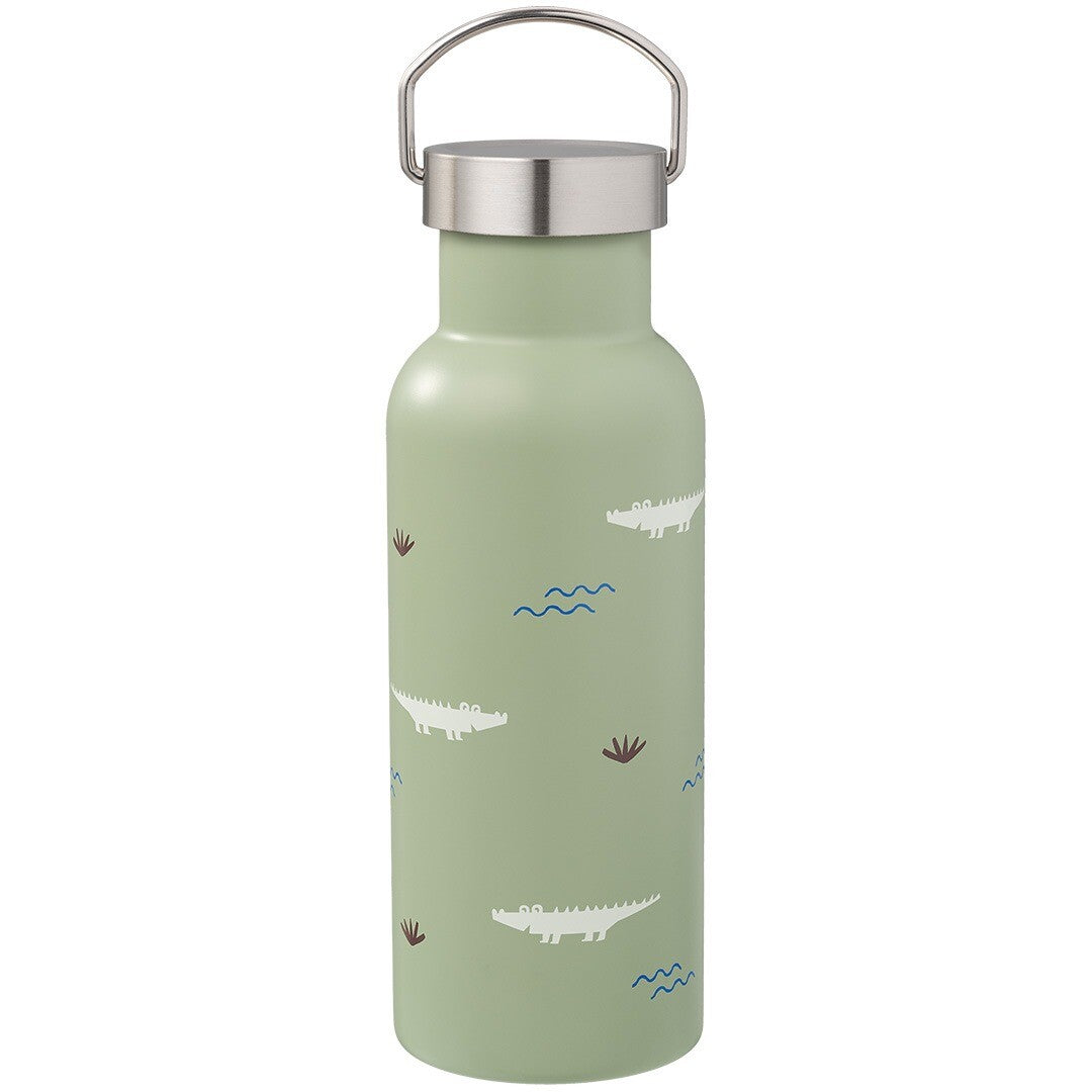 fresk rvs thermosfles met extra dop - krokodil - 500 ml | FD320-21 | 1