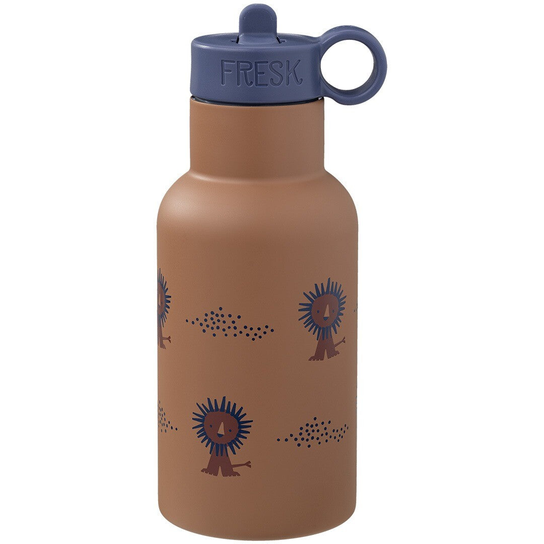 fresk rvs thermosfles met extra dop - leeuw - 350ml | FD300-20 | 4